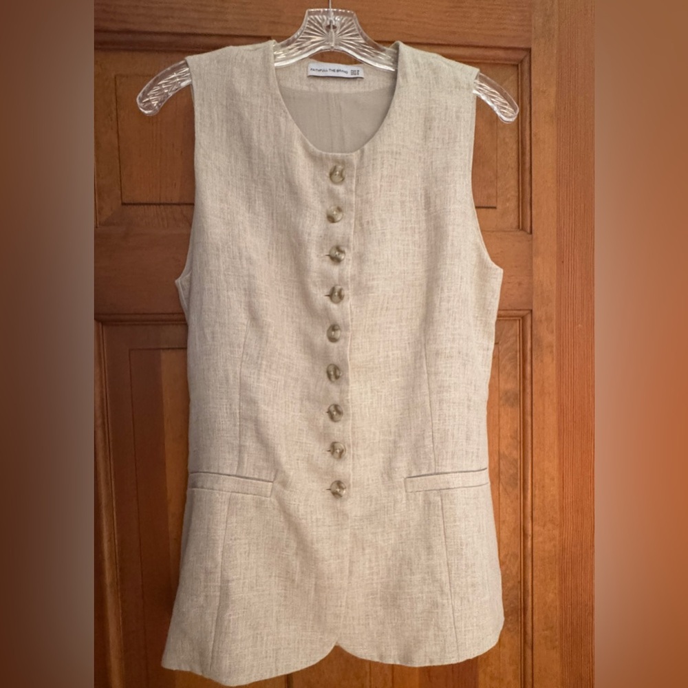 Faithful the Brand Linen Button Down Top